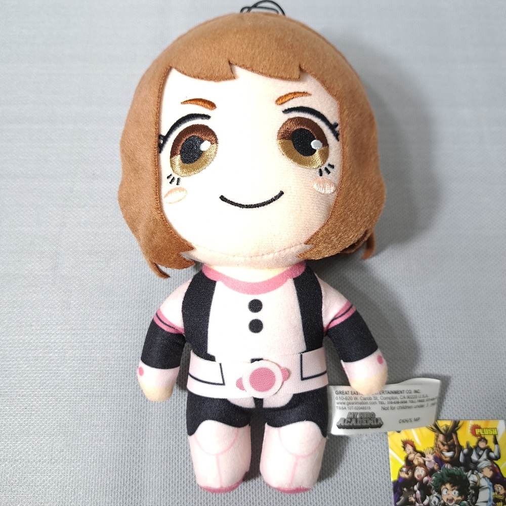 My Hero Academia- Ochaco Uraraka Hero‎ Costume Plush Doll 8"H Pink & Brown